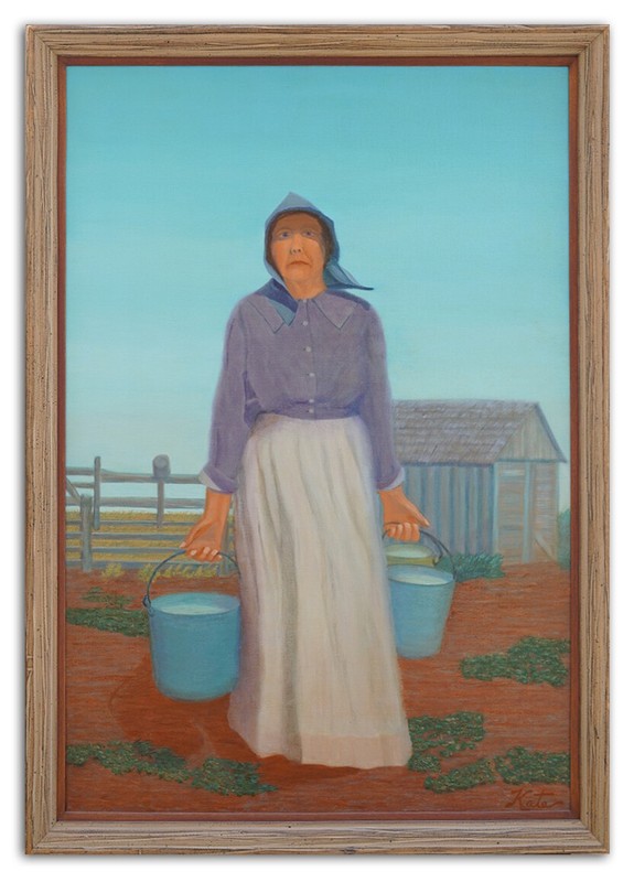 Fantastic Original – Kate Pedigo – Depicting Early Country Life – Texas