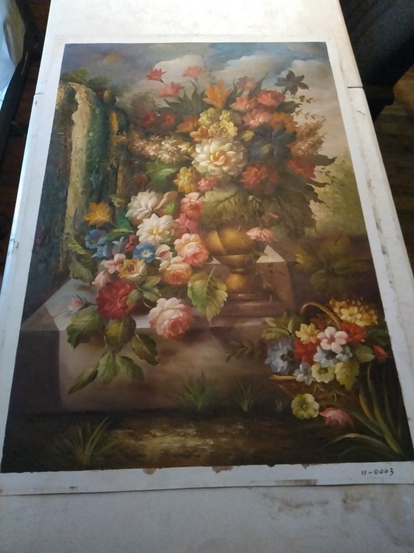 Flowers,Oil On Canvas, 36″ X 24″