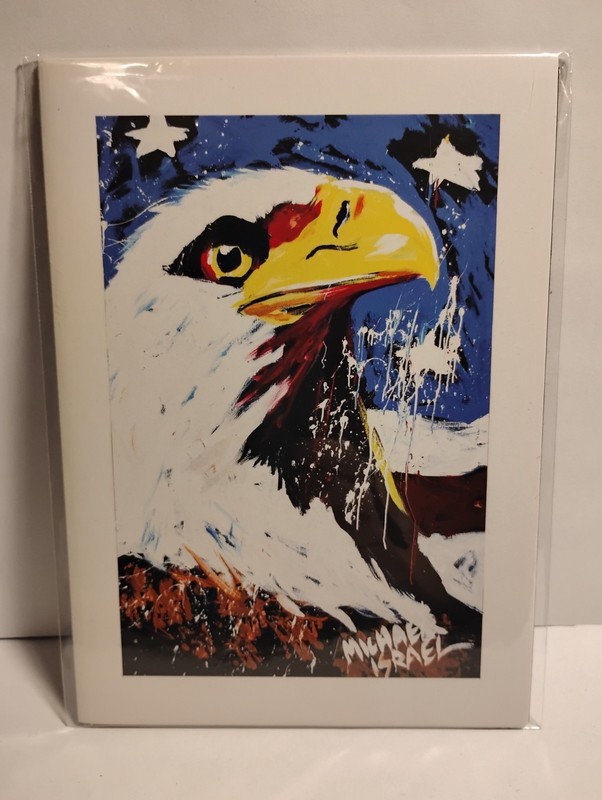 Michael Israel Art Signed Orig Embellished Giclee Sealed W/COA Eagle
