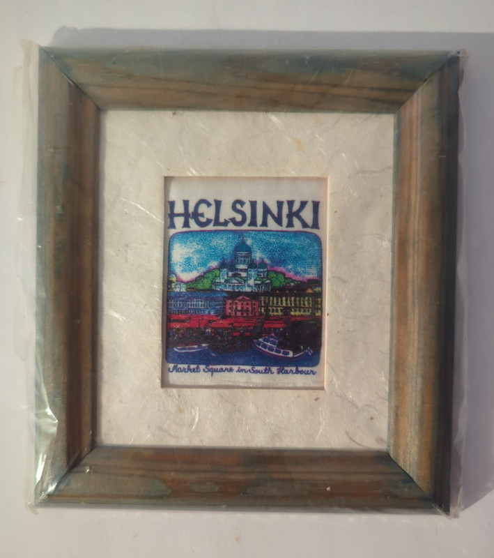 Painting On Silk By Sirpa Kukkonen Helsinki Finland Mini 5 1/4” X 4 3/4”