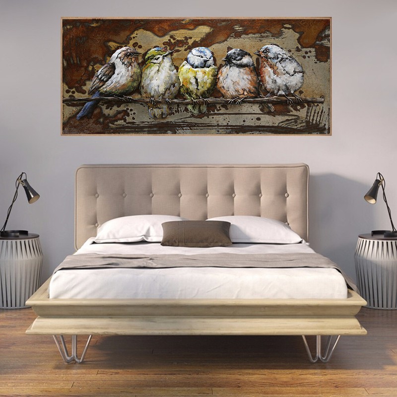 Romantic Birthday Gift for Wife/Husband Love Bird Family 3-D Painting Decor Deal