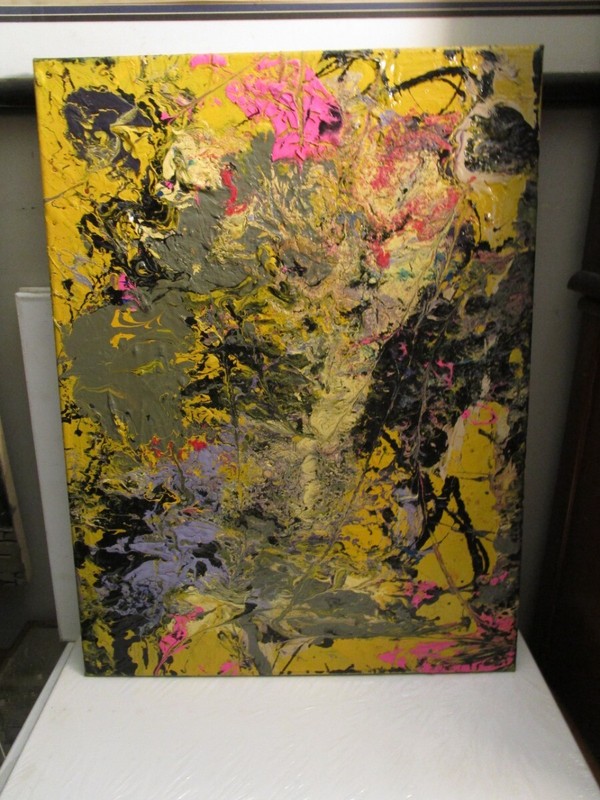 ACRYLIC ABSTRACT PAINTING ON CANVAS AN ORIGINAL BY MUSKYAI gallery