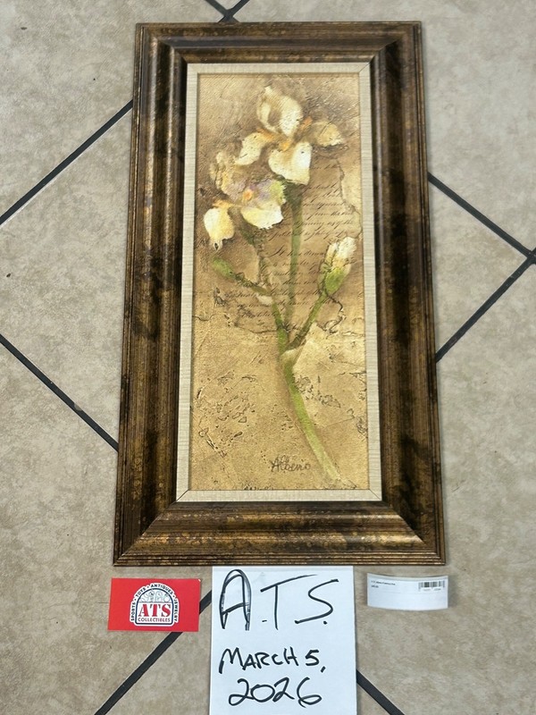 ******Albeno Painting Southern Floral 13 Inches By 25 Inches In Frame******