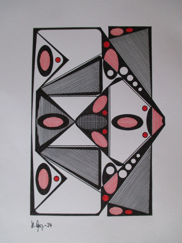 Original 2024 Ink Graphic – B. No.: 5349 – A4