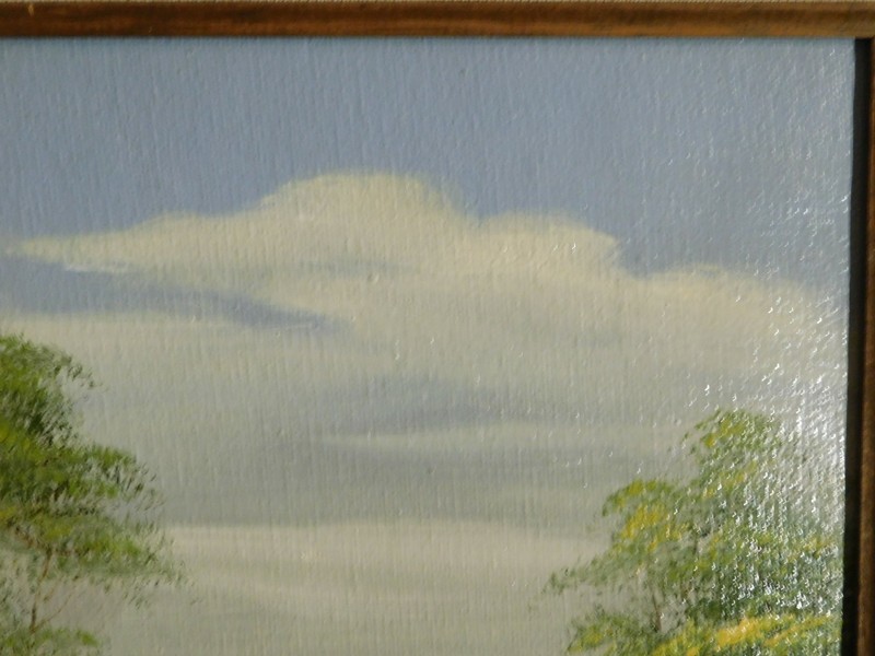 Oil on Canvas Landscape by Water gallery