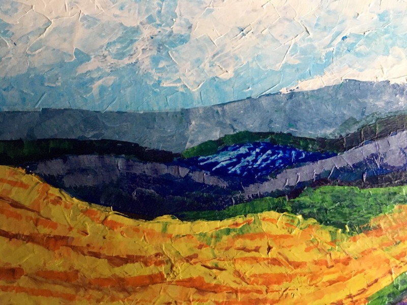 Oil Painting Carpathians Zadorozhnya V. Unframed Original Decor Art nAAA2546 gallery
