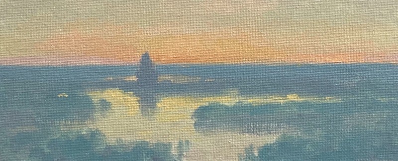Dawn High Key Light Realism Landscape OIL PAINTING ART IMPRESSIONIST Original gallery