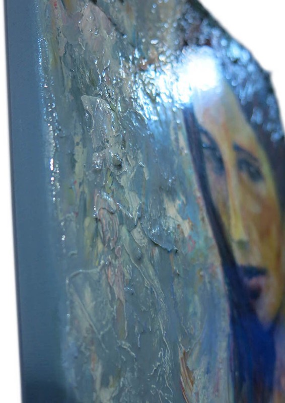 ABSTRACT IMPASTO GIRL FEMALE POP ORIGINAL█OIL PAINTING ART█SIGNED PORTRAIT OOAK gallery