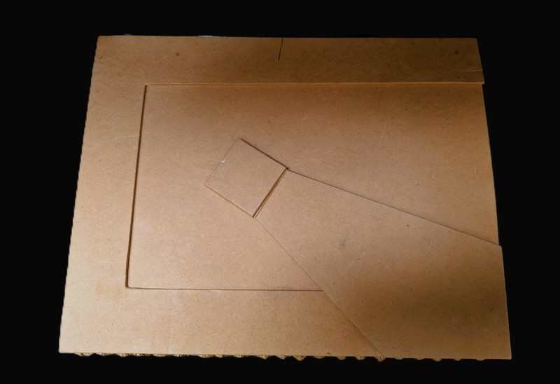 Watercolour Abstract Autumn Mood Decorative Cardboard Frame Back Glass 18x23cm gallery