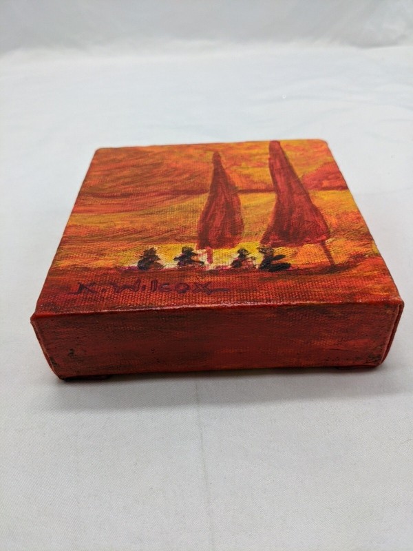 4 Mice Voyagers Traveling On The Ocean Paint On Canvas Art 5" X 5" gallery