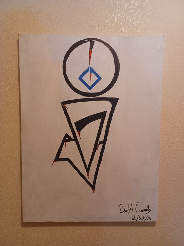One Of One 18 X 24 Inch Painting By Bradford Connelly.