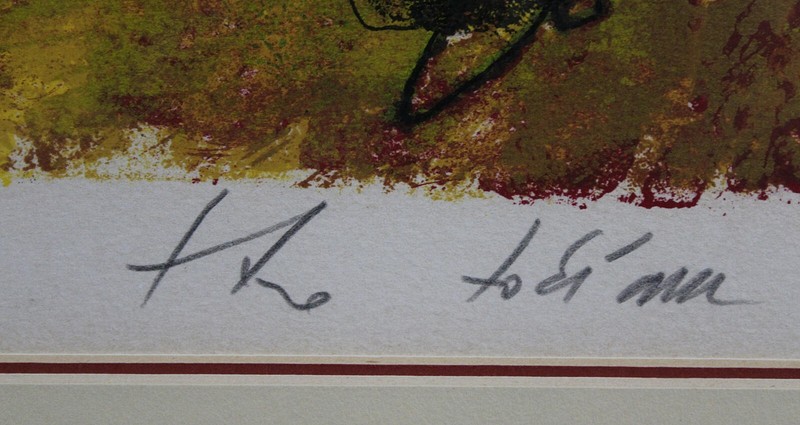 Theo Tobiasse Signed Numbered "Clod Poll" Lithograph W/COA 1977 gallery