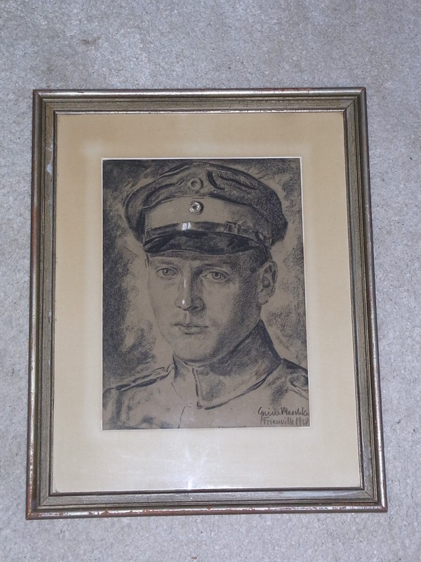 GUIDO MASCHKE DRESDEN ’84-ALTRAHLSTEDT ’61 Self Portrait 1918 Friauville Coal