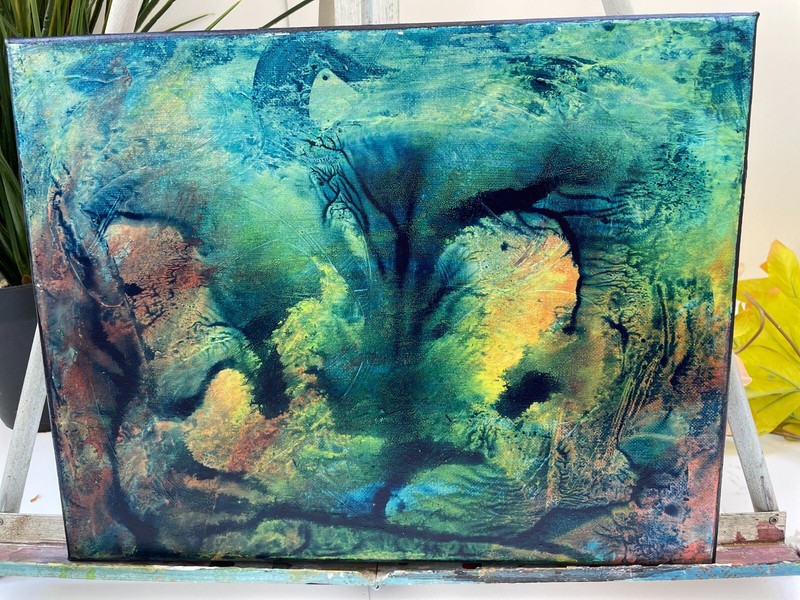 Christmas gift – Original Acrylic Painting- Ashar – 11″ * 14 «
