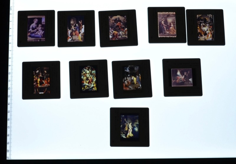 (10) Federico Barocci art 35mm glass slides unit 1