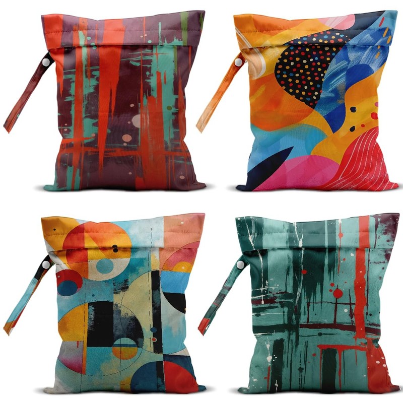 VBCVBGFH Wet Dry Bag Abstract Painting 343