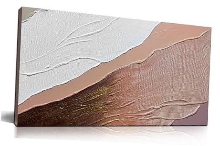 Abstract 3D Ocean Waves Canvas Wall Art - Modern 40"L x 20"W A01 Asbract