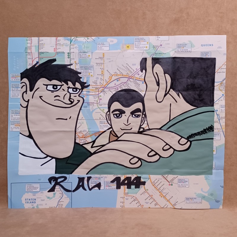 RAL 144 Did The Meme Graffiti Art Expressionism Art NYC New York Subway Map