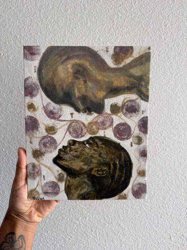 She wasn’t a reflection. She was real – Original Acrylic Painting – (8”x10”x.5”)