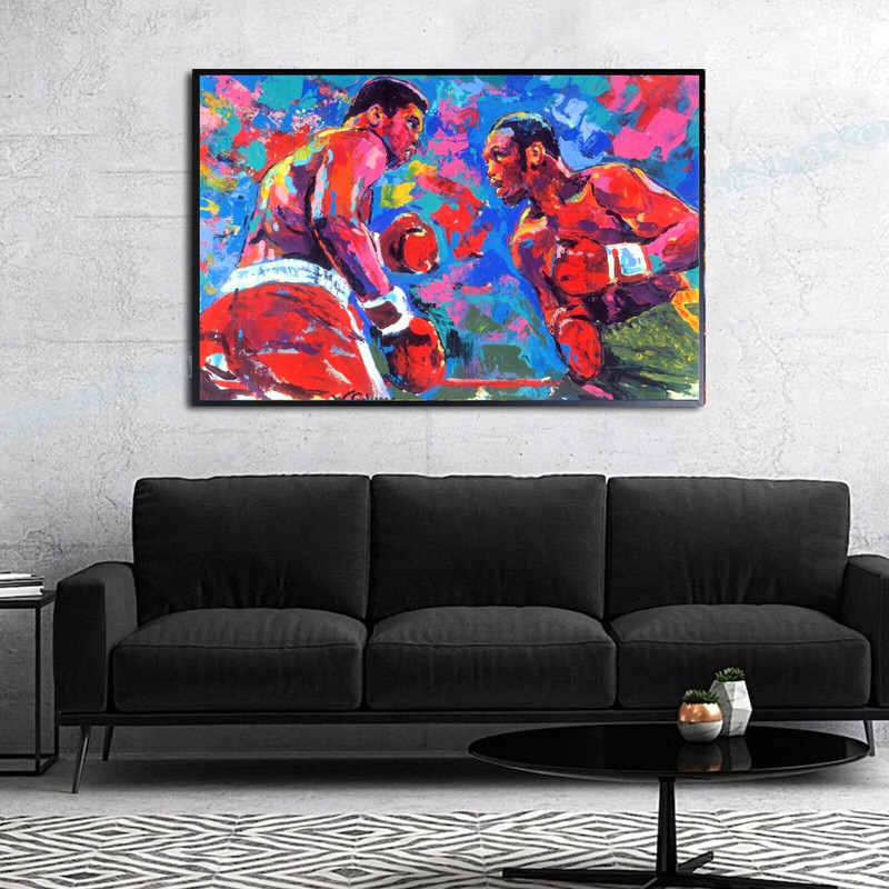 Muhammad Ali Frazier Fight Century Textured 36H X 24W Canvas Framed 795 Now 295