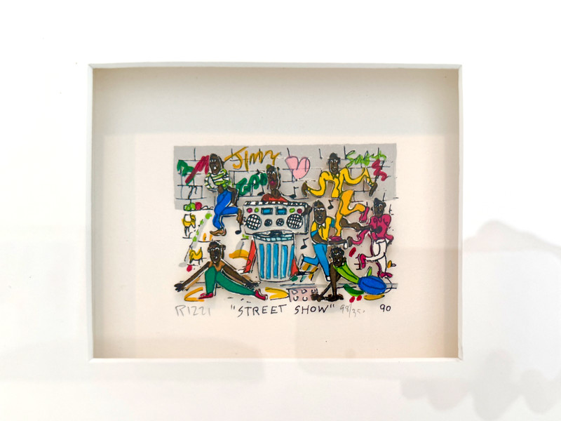 “Street Show” Mint Condition James Rizzi 98/350. 3D Serigraph. Urban Black Art