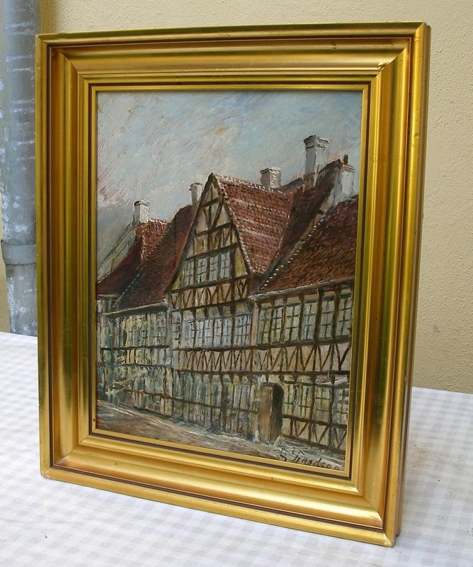 Frands Frandsen (1885) Renaissance Half-Timbered Buildings, Randers, Denmark gallery