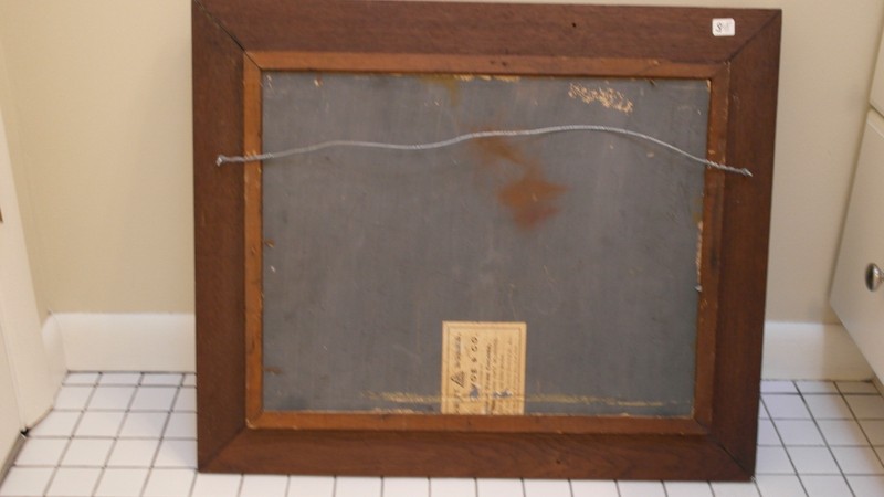 19th Century Oil on Board Landscape in Period Walnut Frame gallery