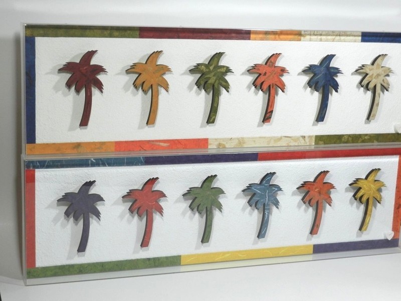 Framed Tropical Wall Art Hand Made gallery