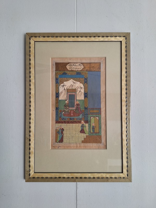 Persian Islamic Old Painting Manuscript Behzad