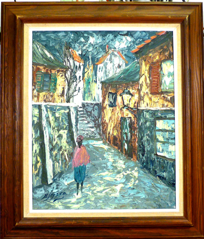 K. JEPSEN! CITY SCENE WITH FIGURE.