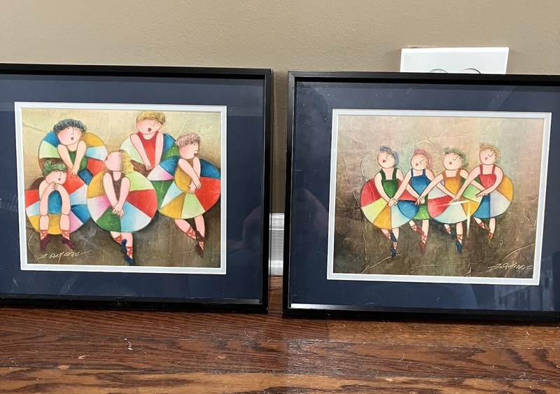 2 Ballerinas Oil Painting By Joyce Roybal 10 by 8