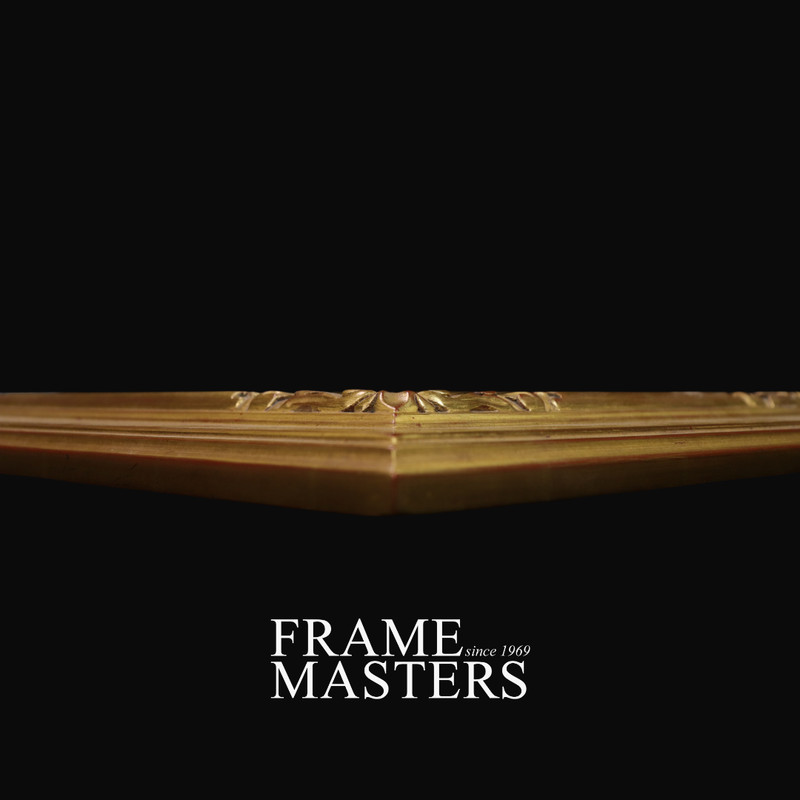 Plein Air Hand Carved Picture Frame Gilded in 22k Gold Leaf Solid Wood gallery