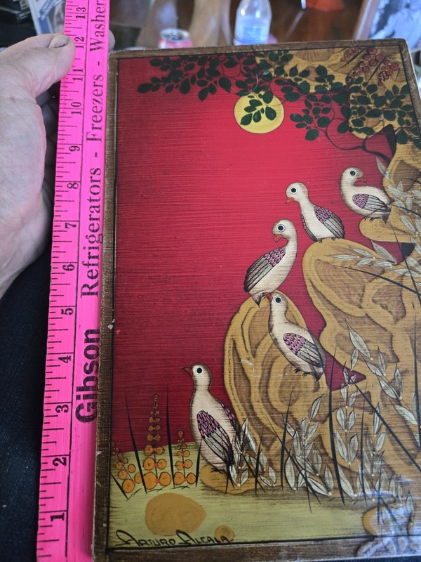 Arturo Alcala Stunning Painting 1979 Art Folk Art Mexico Feb 1979 Signed Beauty gallery