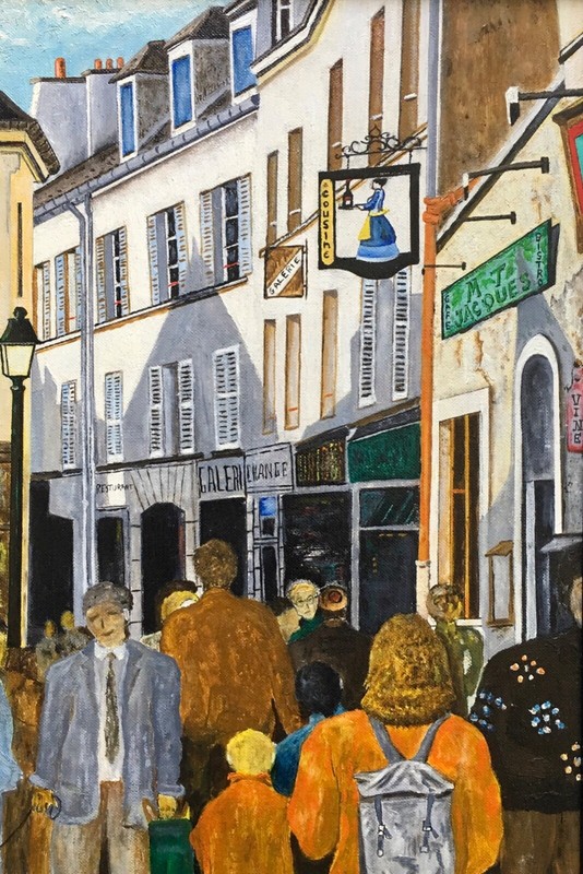 Contemporary Expressionism Amsterdam City Street Scene People Figures Mystery gallery
