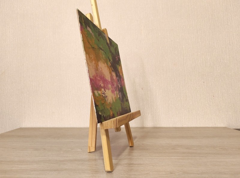 Oak Tree Painting Original Art Abstract Landscape Acrylic Painting 8x10 in gallery