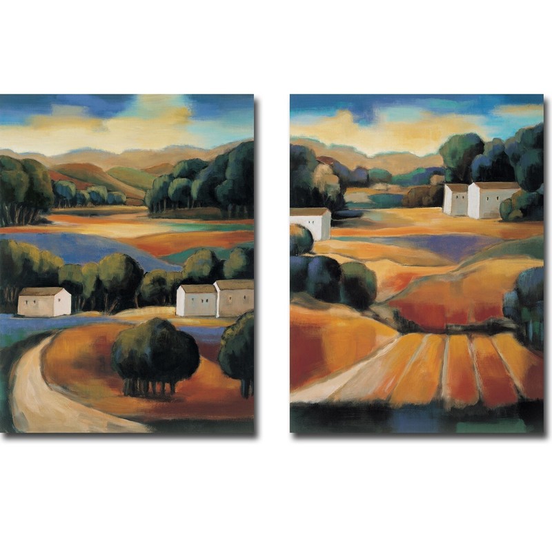 Montecito by Janine Clarke 2-pc Canvas Giclee Art Set (24 in x 18 in each)
