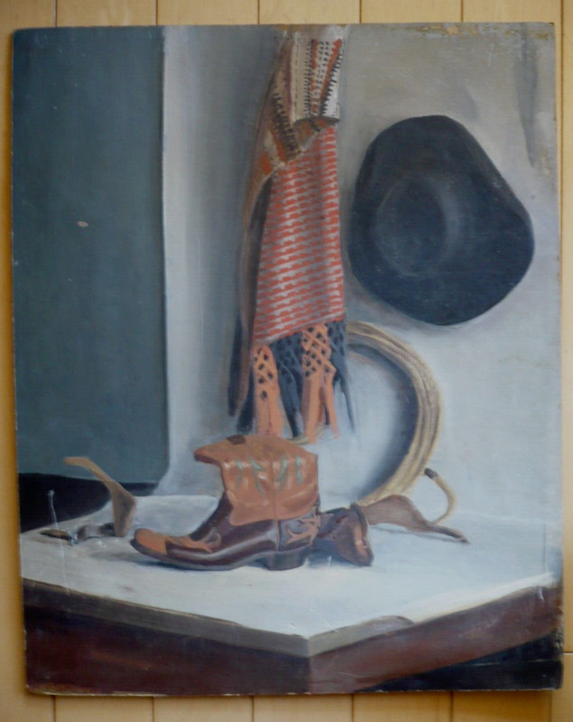 CARL R. SCHROEDER WASHINGTON KITSAP FINE ART VINTAGE OIL WESTERN REALISM SIGNED
