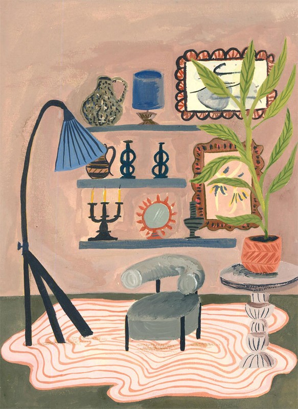 Jemma Jamie – Contemporary Gouache, The Reading Nook