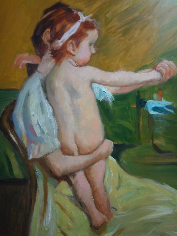 Mother and child (original oil painting)