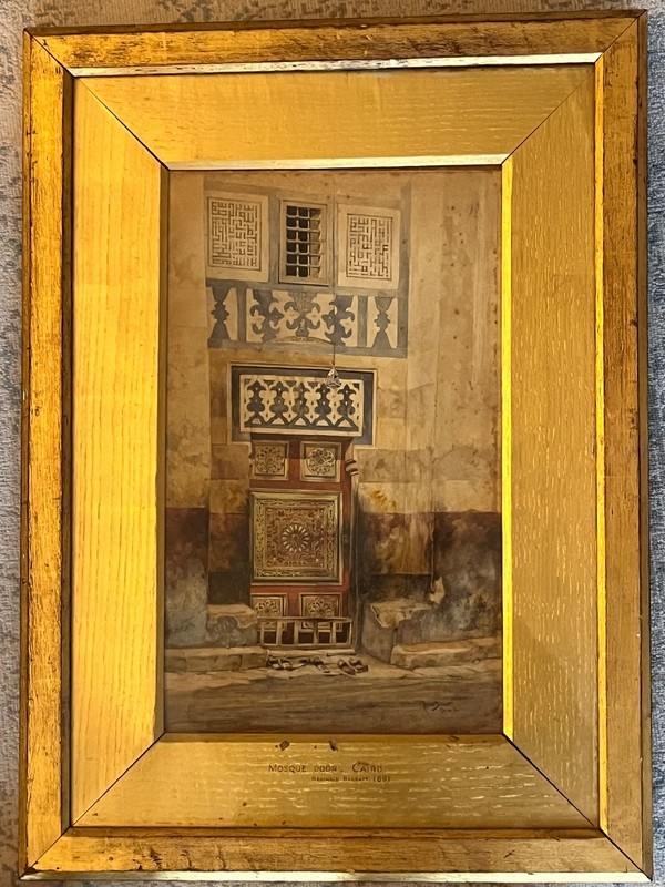 The Mosque Door, Original Painting by Reginald Barratt (1889)