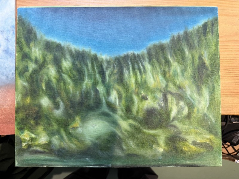 Original Oil Painting_Abstract landscape_canvas Panel_11 X 14 Inches