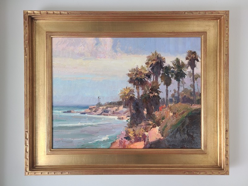 Calvin Liang Original Oil Painting Laguna Beach California Coastal Landscape