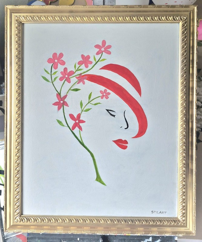 Floral Design Face Painting