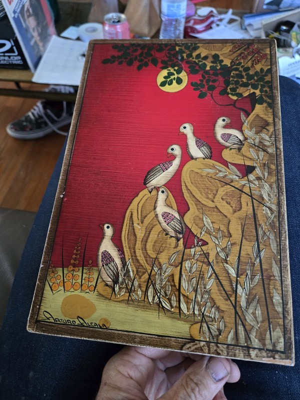 Arturo Alcala Stunning Painting 1979 Art Folk Art Mexico Feb 1979 Signed Beauty gallery