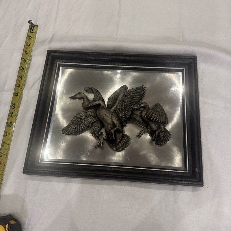Vintage Three Dimensional Geese In Frame gallery