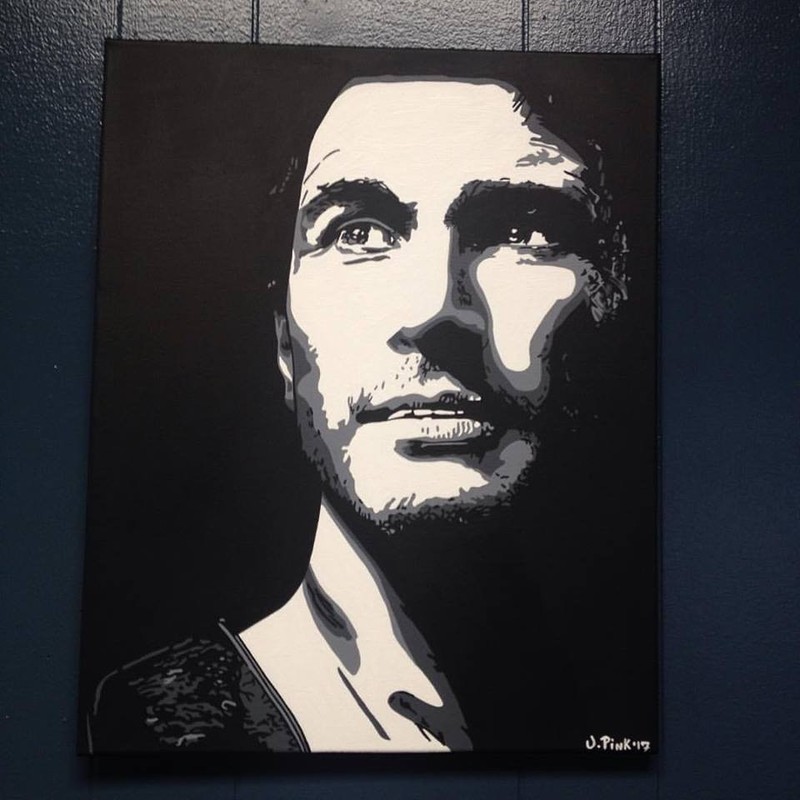 Hand-painted Custom Nathan Drake from Uncharted 4 Painting 14x11in