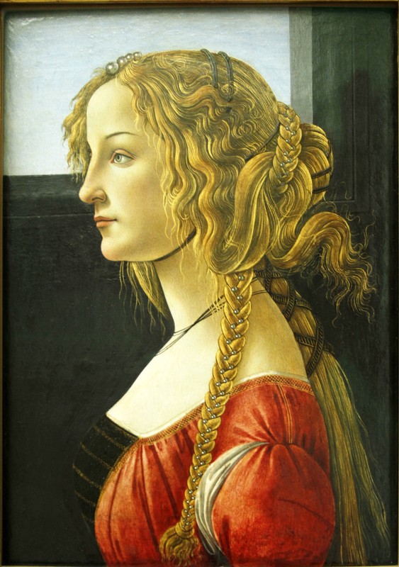 Oil Painting repro Sandro Botticelli Portrait of a Young Woman