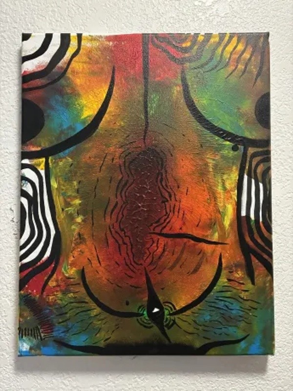 Double Sided Body Ink Painting