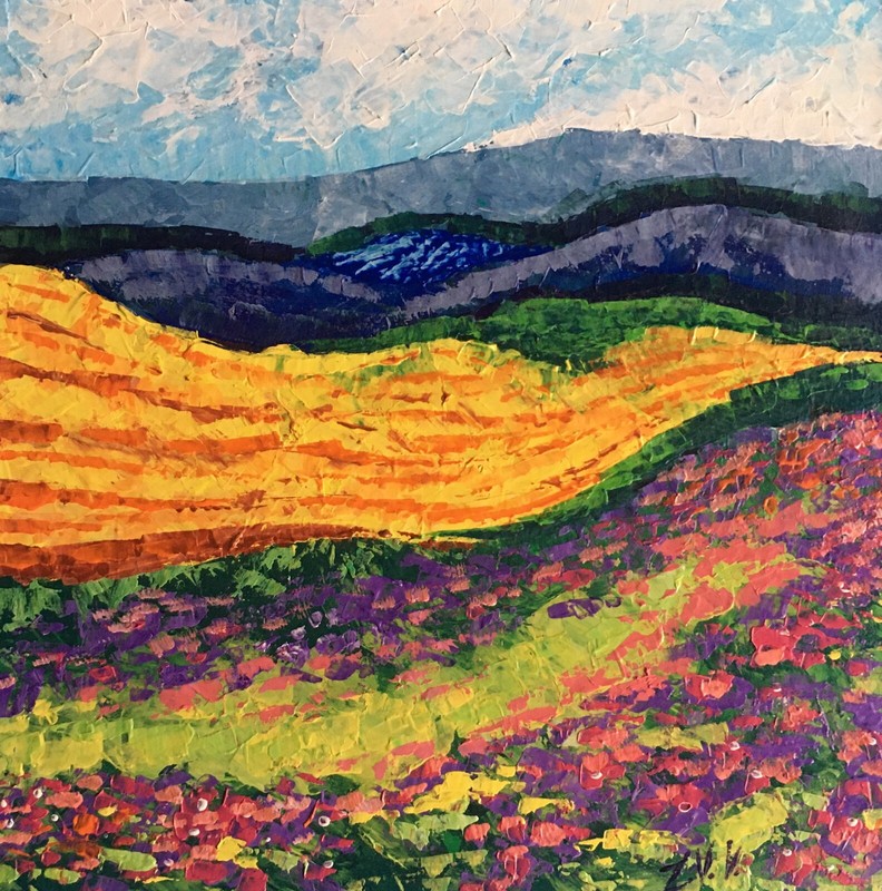 Oil Painting Carpathians Zadorozhnya V. Unframed Original Decor Art nAAA2546