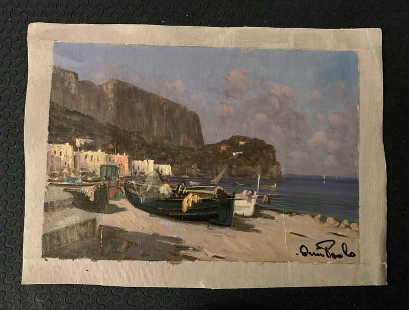 Hand Painted Painting Italy